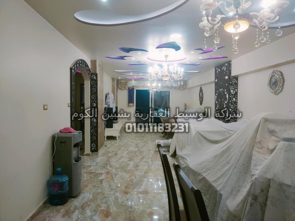 شقة للبيع 168 متر دور سادس واجهه بحريه بالقرب من بشاير الخير و شارع صبرى ابوعلم من شركة الوسيط العقارية بشبين الكوم